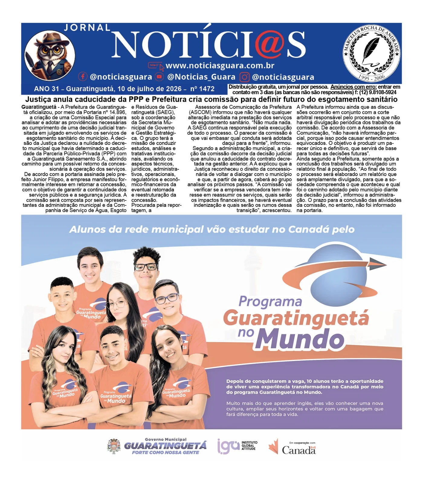 Capa da Edição 1472