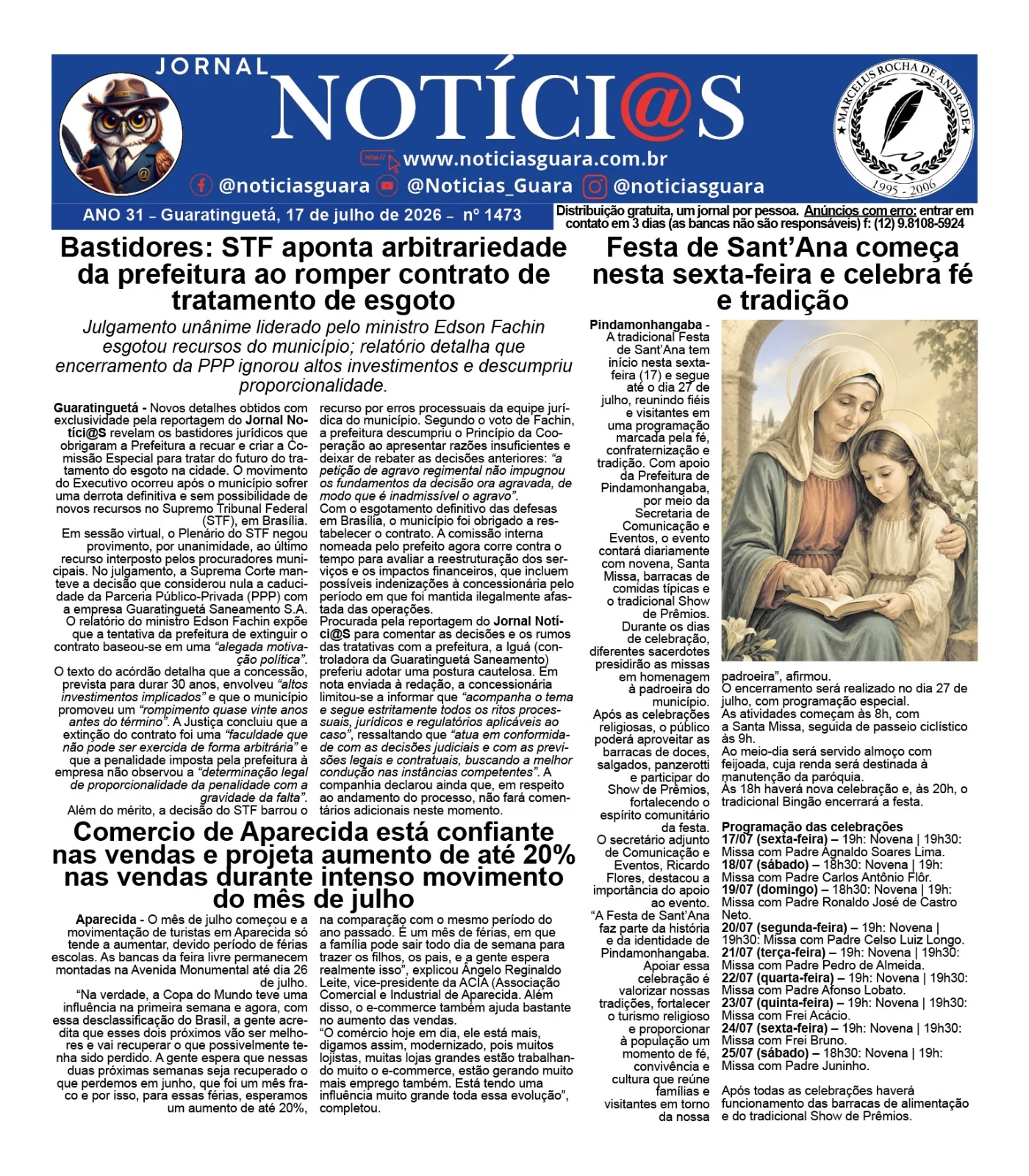 Capa da Edição 1473