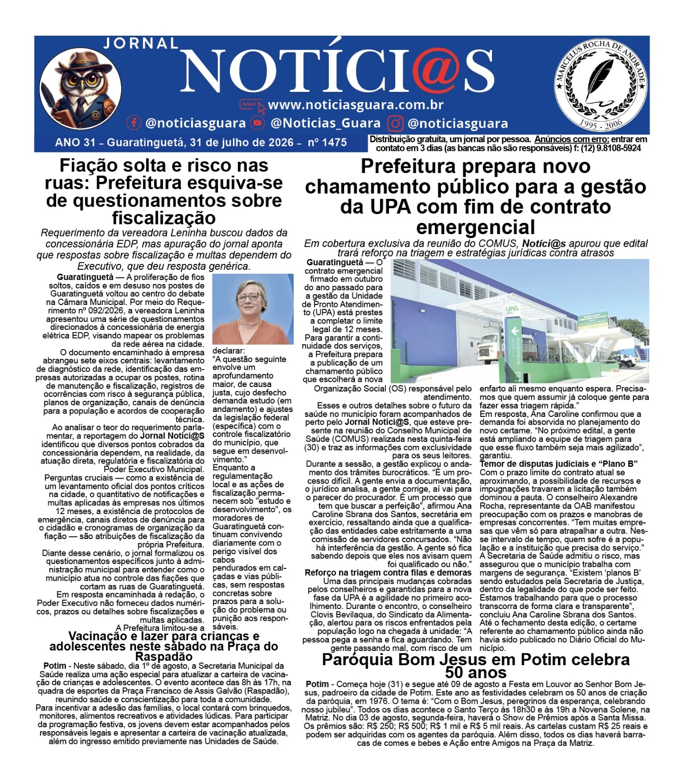 Capa da Edição 1475