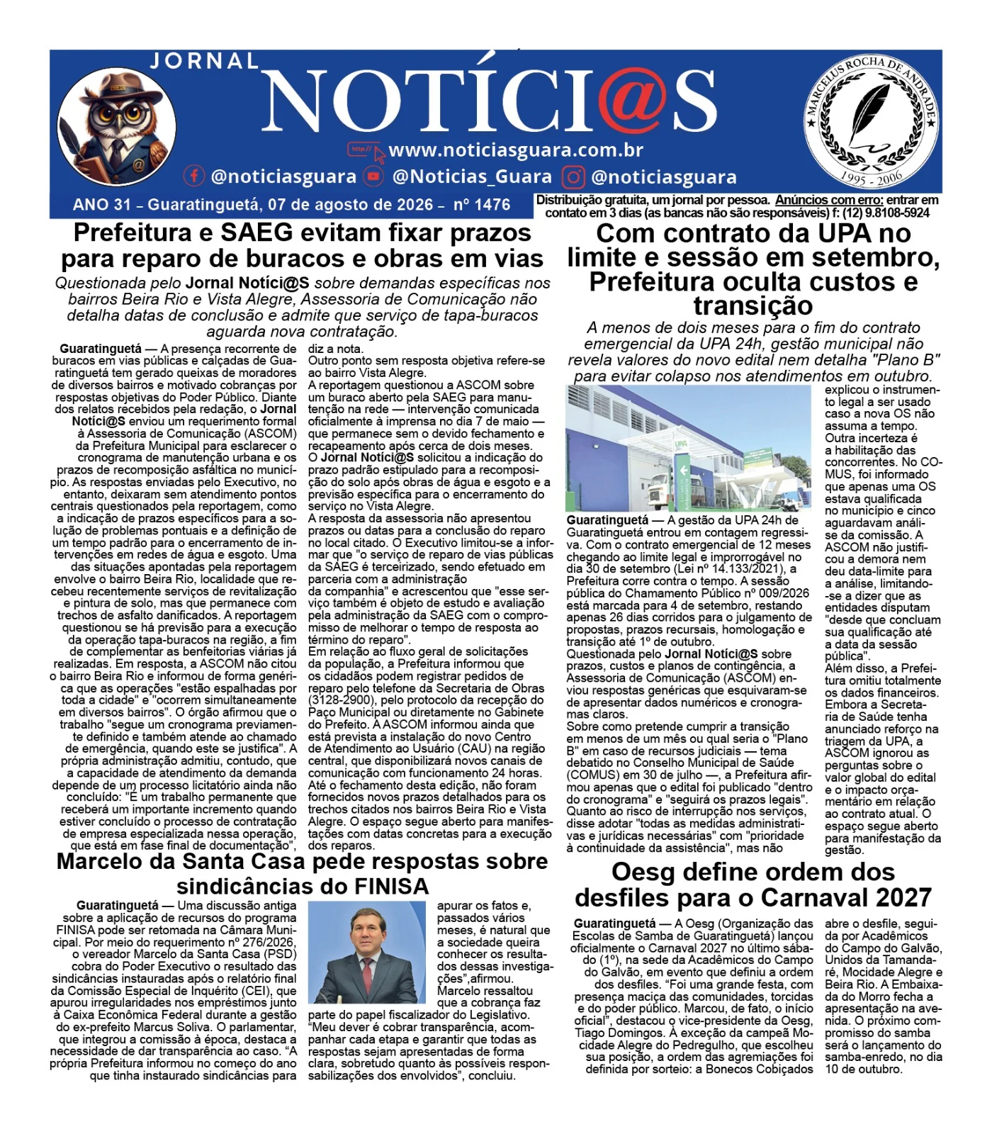 Capa da Edição 1476