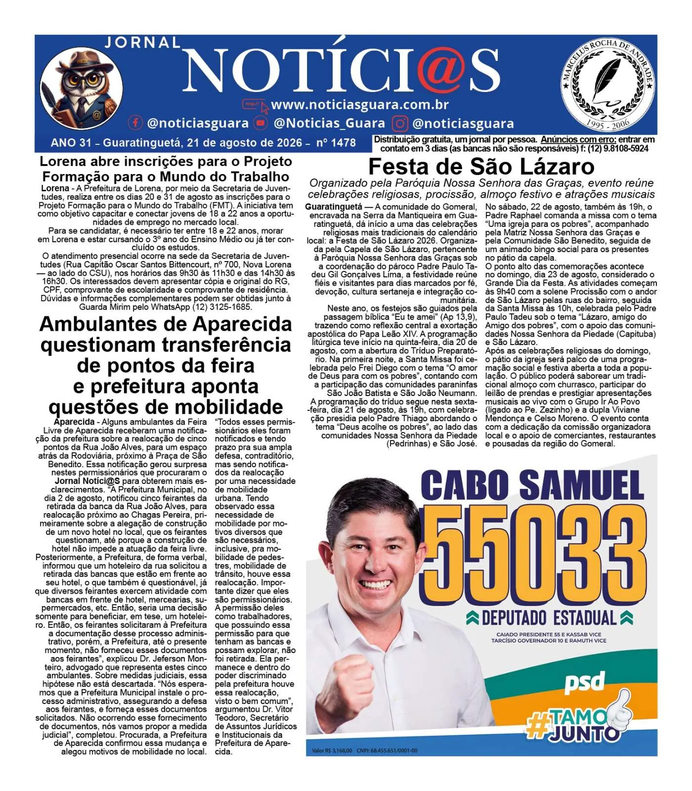 Capa da Edição 1478